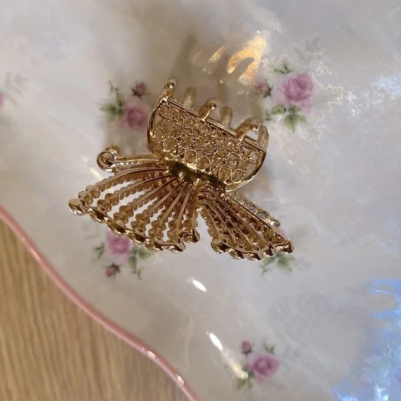 🦋 Butterfly Hair clip/Claw with Bling! New! - Picture 4 of 8